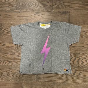 Aviator nation t shirt, size small lightning bolt
